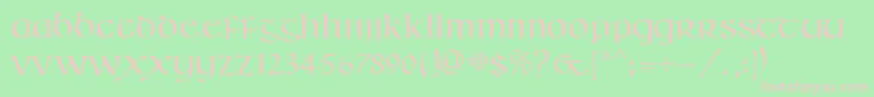 KellsSd Font – Pink Fonts on Green Background