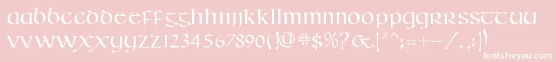 KellsSd Font – White Fonts on Pink Background
