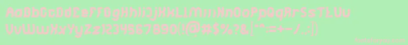 Подробнее о шрифте Jumping Running Шрифт Jumping Running – розовые шрифты на зелёном фоне