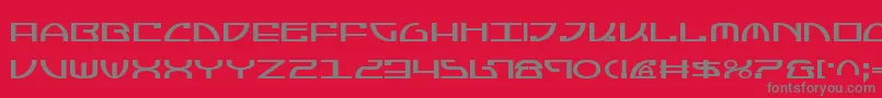 jumptroops Font – Gray Fonts on Red Background