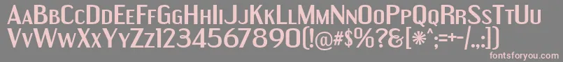 EngebrechtreExBd Font – Pink Fonts on Gray Background