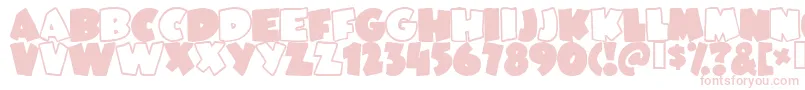 JUNEBUG Font – Pink Fonts on White Background