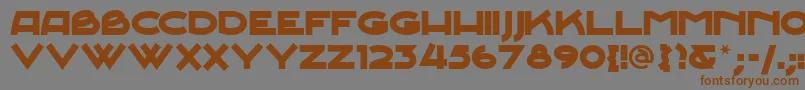 JUNESN   Font – Brown Fonts on Gray Background