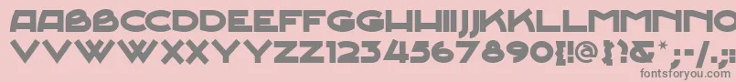 JUNESN   Font – Gray Fonts on Pink Background