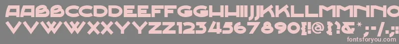 JUNESN   Font – Pink Fonts on Gray Background