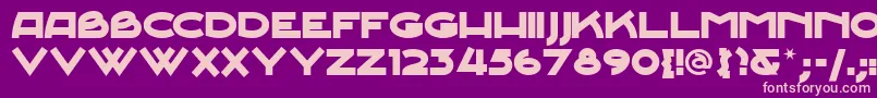 JUNESN   Font – Pink Fonts on Purple Background