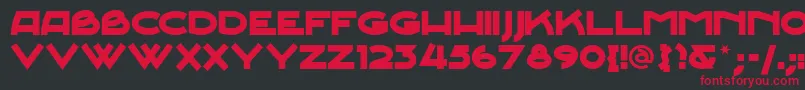 JUNESN   Font – Red Fonts on Black Background