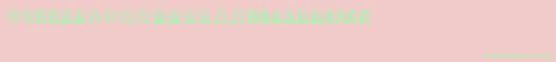 JungfrauMaria Font – Green Fonts on Pink Background