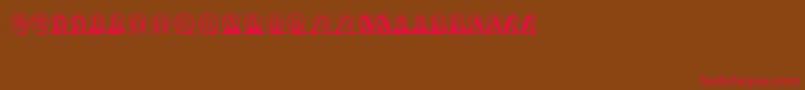 JungfrauMaria Font – Red Fonts on Brown Background