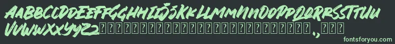 Jungle Bloods Font Font – Green Fonts on Black Background
