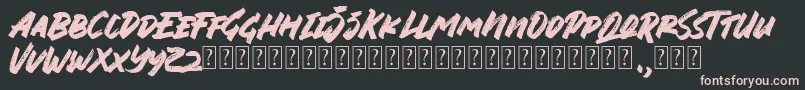 Jungle Bloods Font Font – Pink Fonts on Black Background