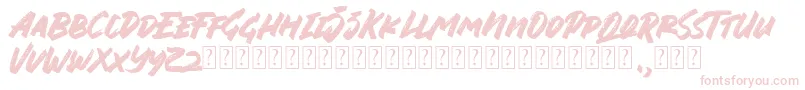Jungle Bloods Font Font – Pink Fonts on White Background