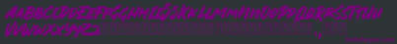 Jungle Bloods Font-fontti – violetit fontit mustalla taustalla