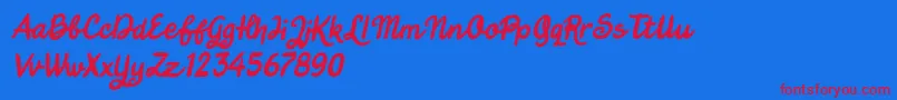 Más sobre la fuente Jungle Boy Italic fuente Jungle Boy Italic – Fuentes Rojas Sobre Fondo Azul