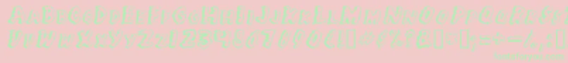 Jungle Fever Font – Green Fonts on Pink Background