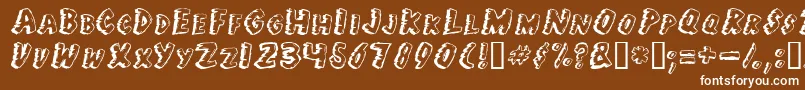 Jungle Fever Font – White Fonts on Brown Background