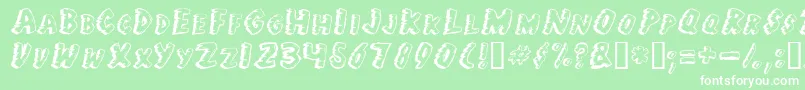 Jungle Fever Font – White Fonts on Green Background