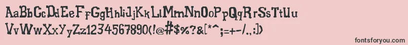 XiloGaldino Font – Black Fonts on Pink Background