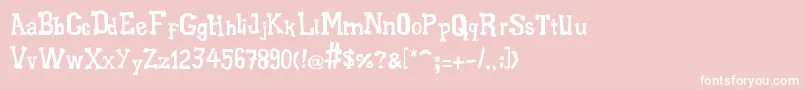 XiloGaldino Font – White Fonts on Pink Background