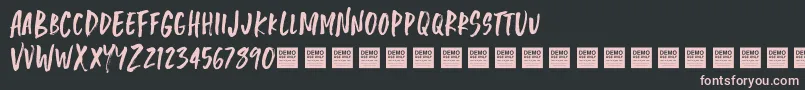 Jungle Jam   Demo Font – Pink Fonts on Black Background