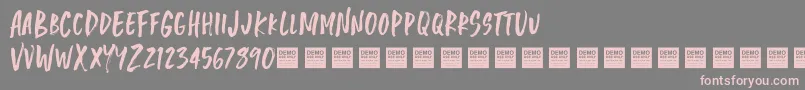 Jungle Jam   Demo Font – Pink Fonts on Gray Background