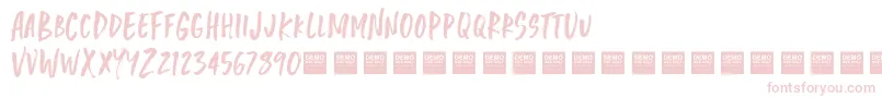 Jungle Jam   Demo Font – Pink Fonts on White Background