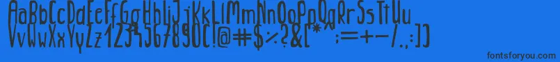 Jungle Font – Black Fonts on Blue Background