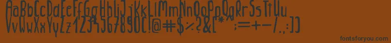 Jungle Font – Black Fonts on Brown Background
