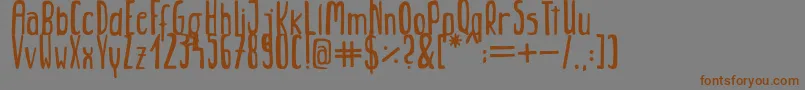 Jungle Font – Brown Fonts on Gray Background