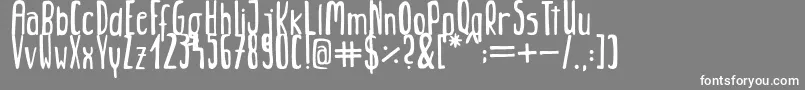 Jungle Font – White Fonts on Gray Background