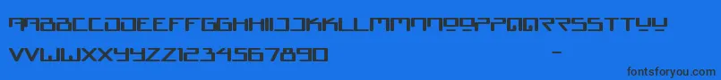 Juno Reactor Font – Black Fonts on Blue Background