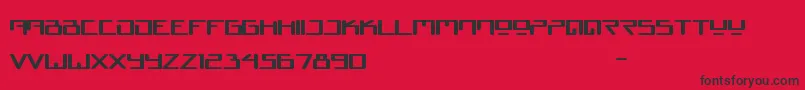 Juno Reactor Font – Black Fonts on Red Background