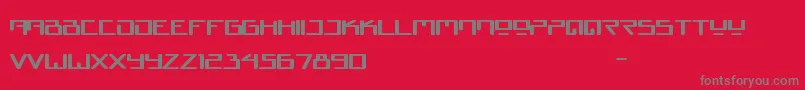 Juno Reactor Font – Gray Fonts on Red Background