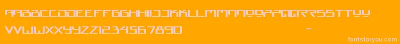 Juno Reactor Font – Pink Fonts on Orange Background