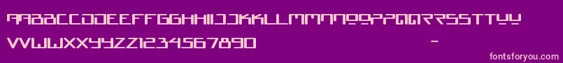 Juno Reactor Font – Pink Fonts on Purple Background