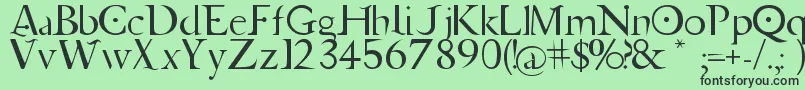 fuente Jupiter Ascending   Font – Fuentes Negras Sobre Fondo Verde