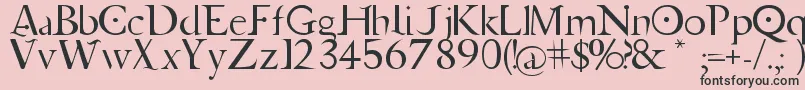 Jupiter Ascending   Font Font – Black Fonts on Pink Background