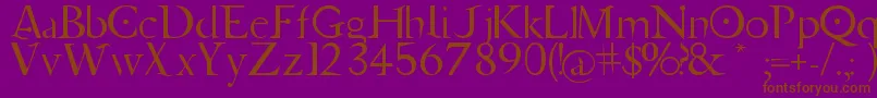 Jupiter Ascending   Font Font – Brown Fonts on Purple Background