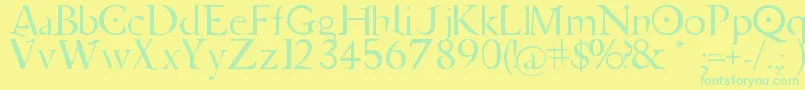 fuente Jupiter Ascending   Font – Fuentes Verdes Sobre Fondo Amarillo