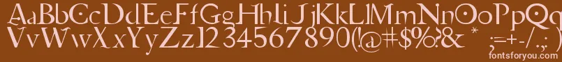 Jupiter Ascending   Font Font – Pink Fonts on Brown Background