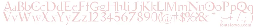 Шрифт Jupiter Ascending   Font – розовые шрифты на белом фоне