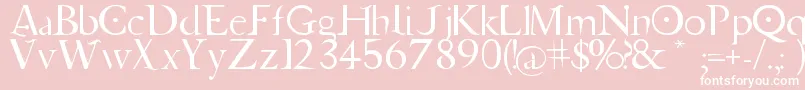 Jupiter Ascending   Font Font – White Fonts on Pink Background