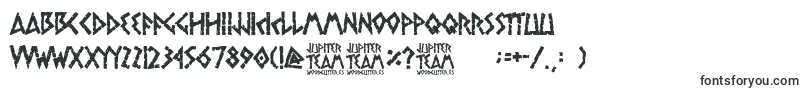 jupiter team-fontti – roomalaiset fontit