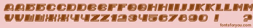 fuente Jurij Italic – Fuentes Marrones Sobre Fondo Rosa