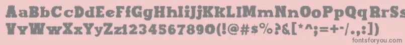 MaxxiDots Font – Gray Fonts on Pink Background
