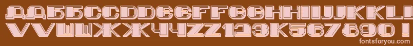 Jurij Font – Pink Fonts on Brown Background