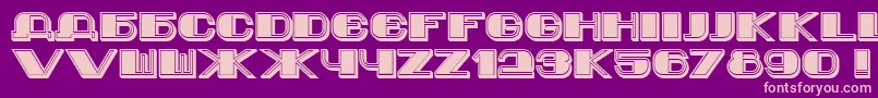 Jurij Font – Pink Fonts on Purple Background