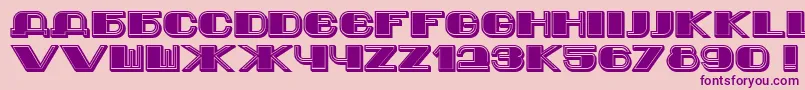 Jurij Font – Purple Fonts on Pink Background