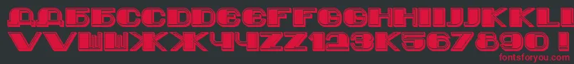 Jurij Font – Red Fonts on Black Background