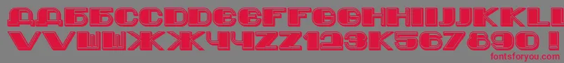 Jurij Font – Red Fonts on Gray Background